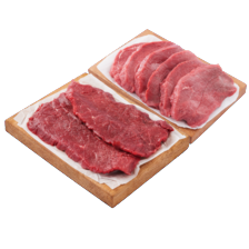 Malse runderbieflappen of runderschnitzels